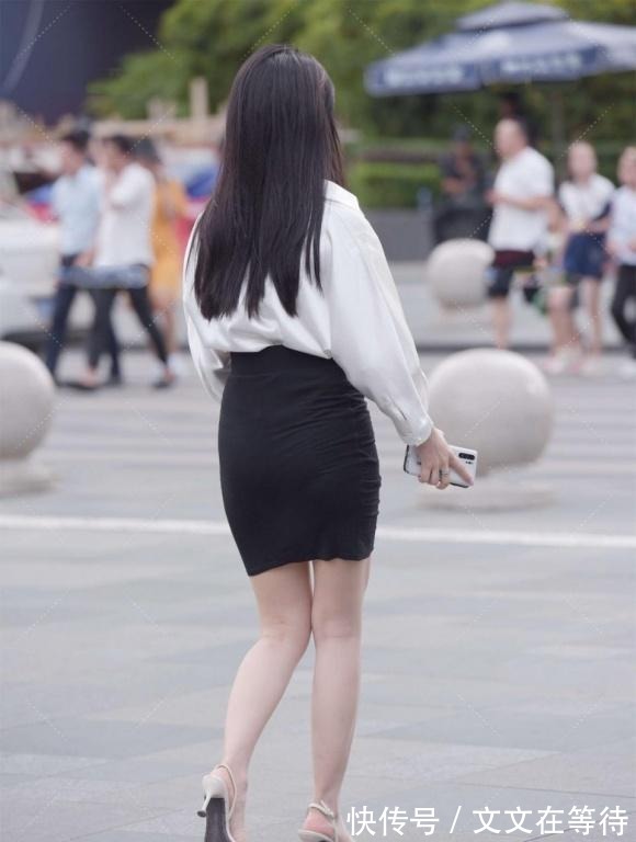 高跟鞋|简约的款穿出女神的气韵,白衬衫搭配黑色包臀裙,清爽美丽有气质