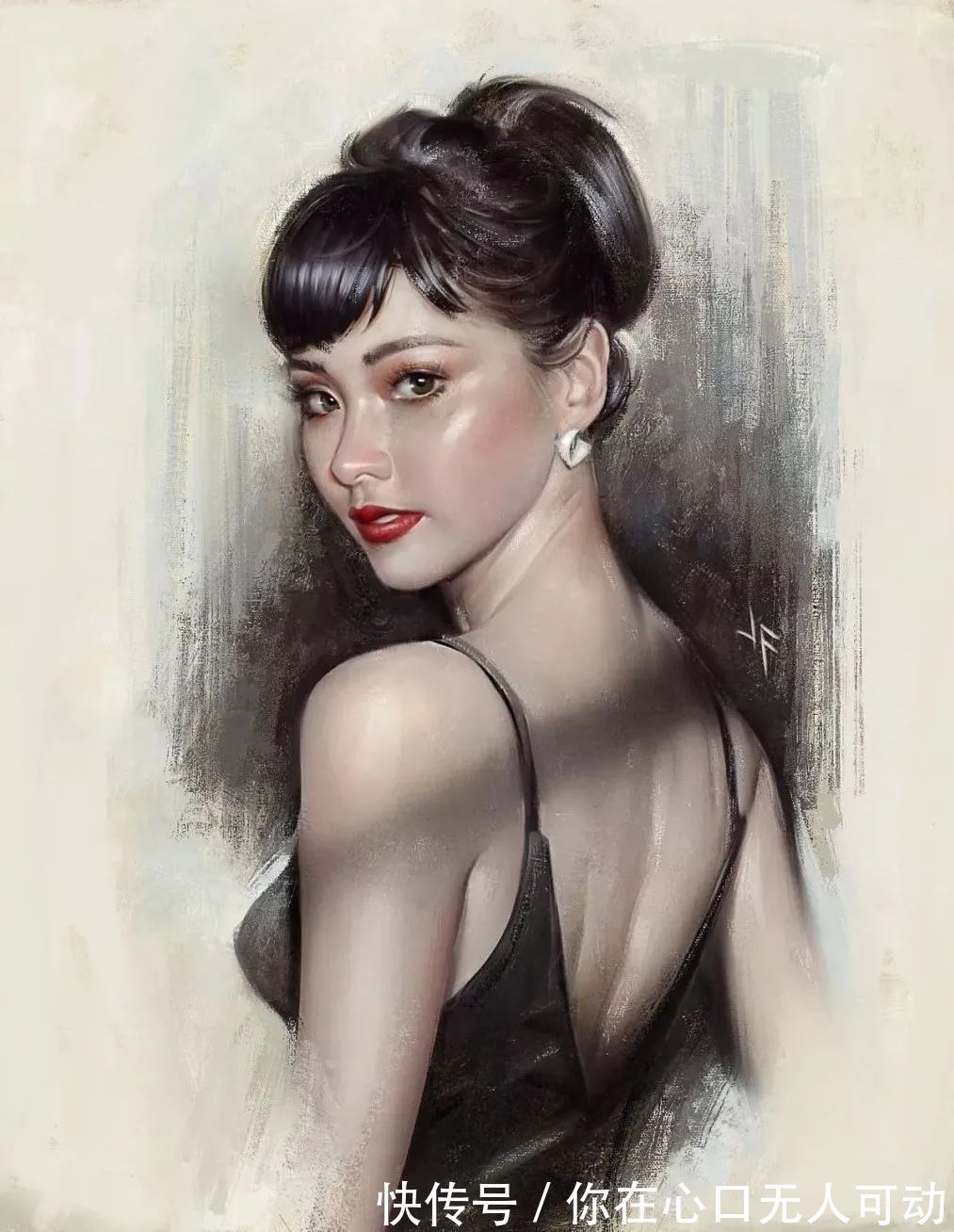 mandy!这三位艺术家的画中女子,楚楚动人,美若天仙