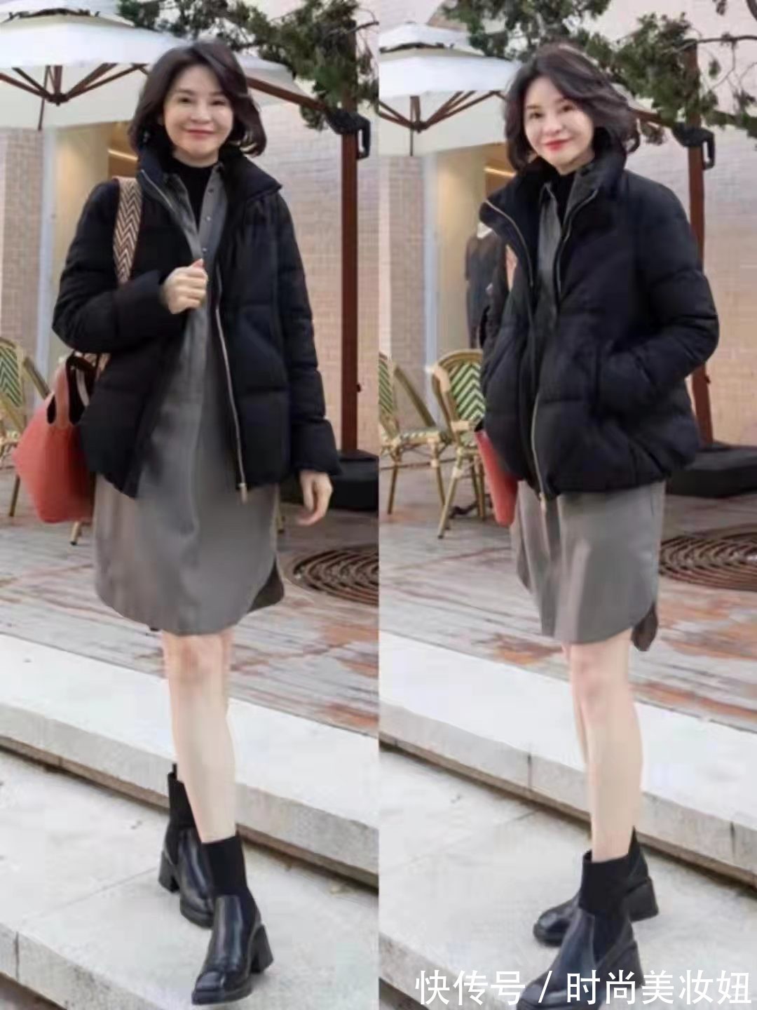 时尚博主|这才是中年“羽绒服”该有的穿搭,保暖藏肉显气质,50岁该学学