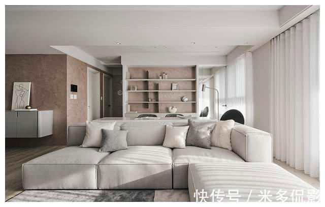 一刚一柔|爱花的夫妻俩晒出132㎡新房,全屋没用一盆绿植,却高级的自然