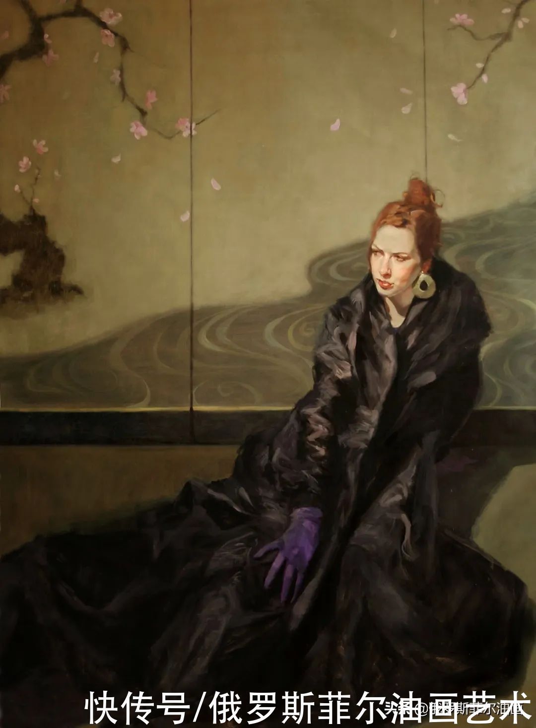 油画&美国画家桑德拉·弗朗德的油画里，充满了微妙而引人注目的情感