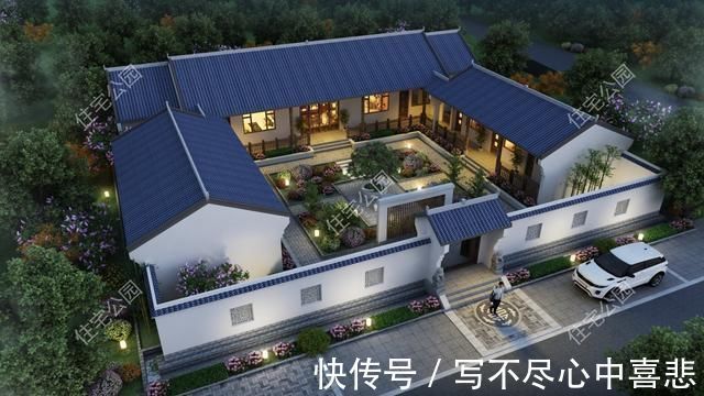 占地面积|给农村父母盖养老房,这10套小平层真心不错,神龛堂屋火炕全都有