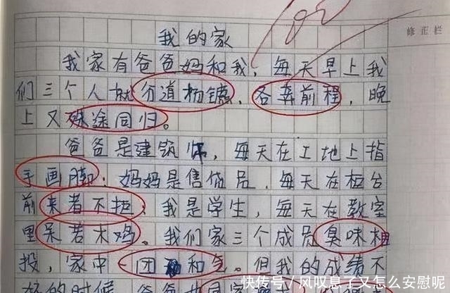 家长|小学生100分作文火了，父母看完憋红脸，老师无奈：是个人才