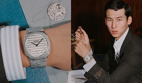 腕表|古驰发布全新GUCCI 25H系列腕表广告形象大片