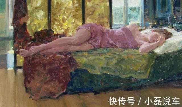 绘画$水灵秀气的美国女性人体油画,真可谓朱粉不深匀,闲花淡淡香