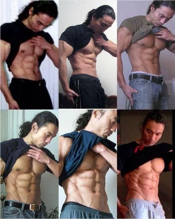 杠铃片|50岁大叔练习1万次引体向上后,背部成了这样