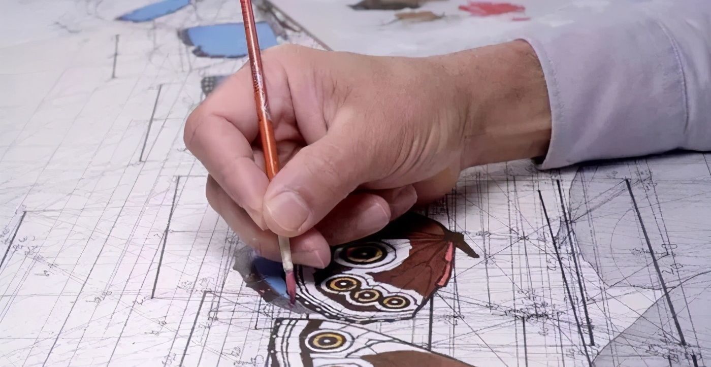 黄金比例!理工男花40年时间,用圆规画1000张画,黄金比例的拥护者