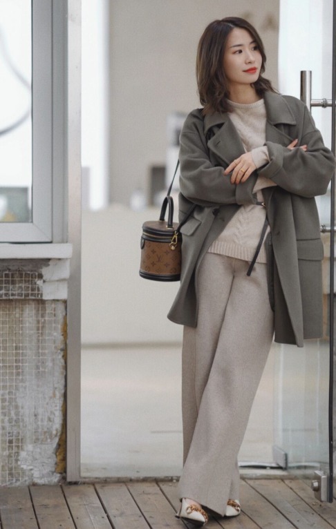 阔腿裤|有气质的女人新年都不会瞎打扮,试试这些时髦的大衣,百搭显瘦