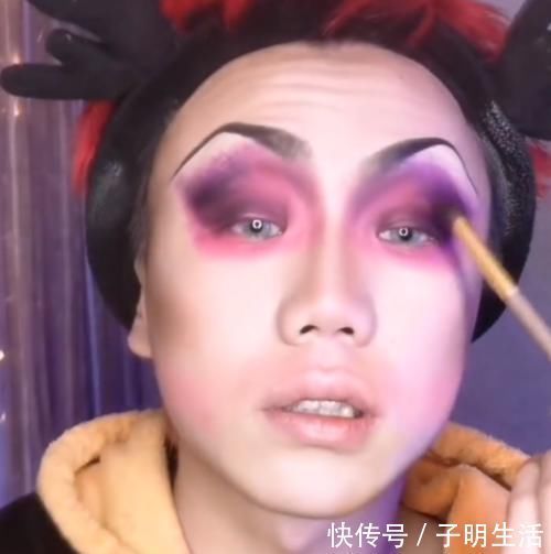 白雪公主|男生仿妆“白雪公主后妈”,开始莫不是戏精看到成品不敢相信