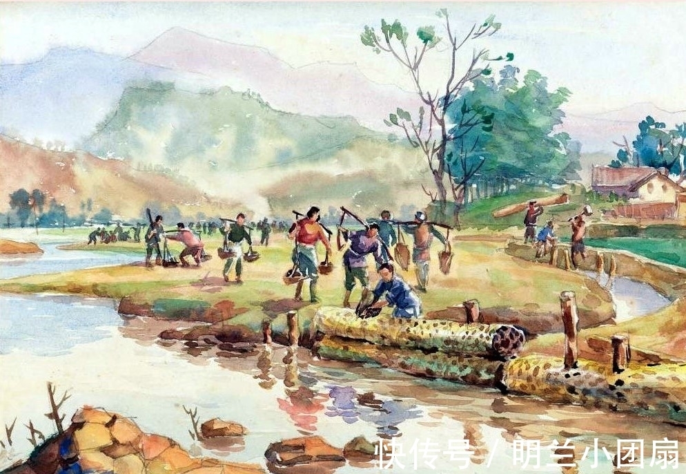 桃花林!怀旧50年代的画里中国(12)