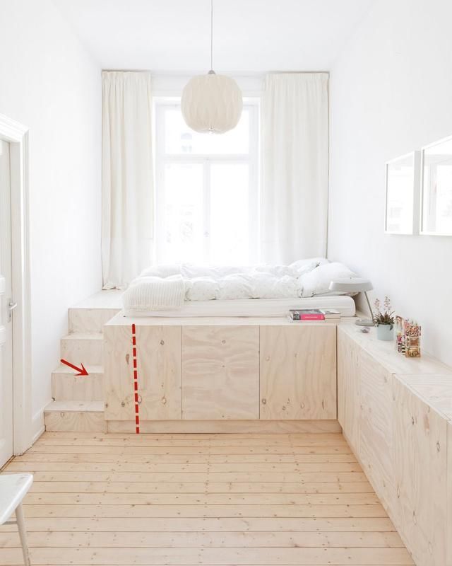 小户型|阶梯式榻榻米,单挑收纳能力,就已经甩普通榻榻米好几条街了