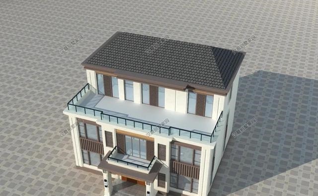 别墅|新中式别墅经久耐看有韵味,二层三层设计挑空客厅美观又大气