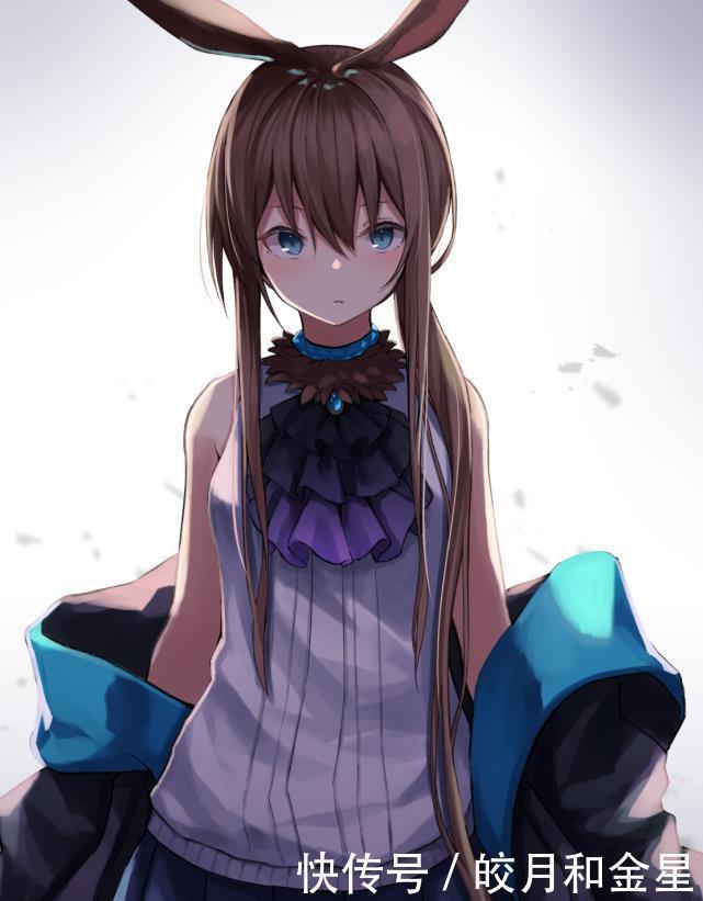 那颗星|二次元美图,明日方舟天上最亮的那颗星是蓝色的!