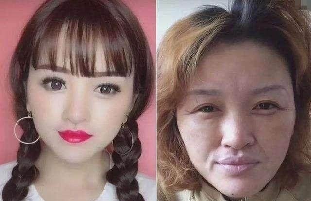 网红明星卸完妆的样子,网友:这哪是化妆,这是整容