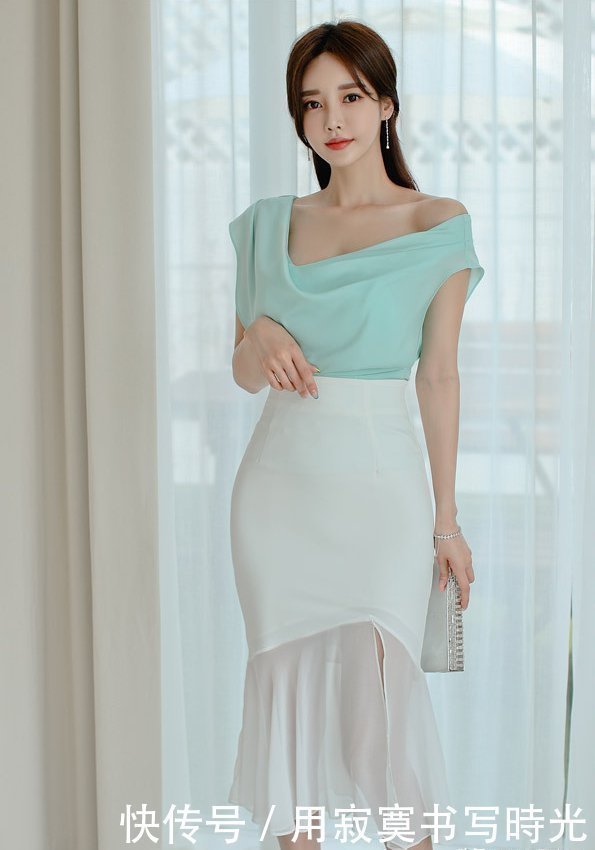 整体穿搭 女生大爱的“纺纱裙”又来了薄纱上衣搭半身裙,尽显曼妙身姿