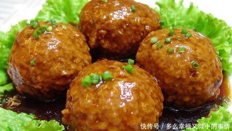 经典名菜四喜丸子,咸鲜酥嫩,香而不腻