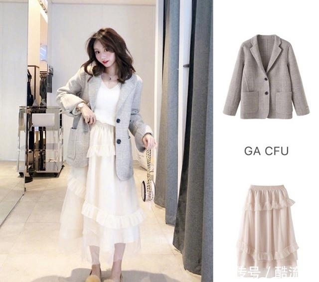 外套|今年下半身流行这么穿,显高显瘦显温柔,不要再跟时尚擦肩而过啦