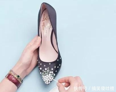 改造|买了双白色高跟鞋，嫌太单调，稍加改造就美过新娘鞋，附教程！