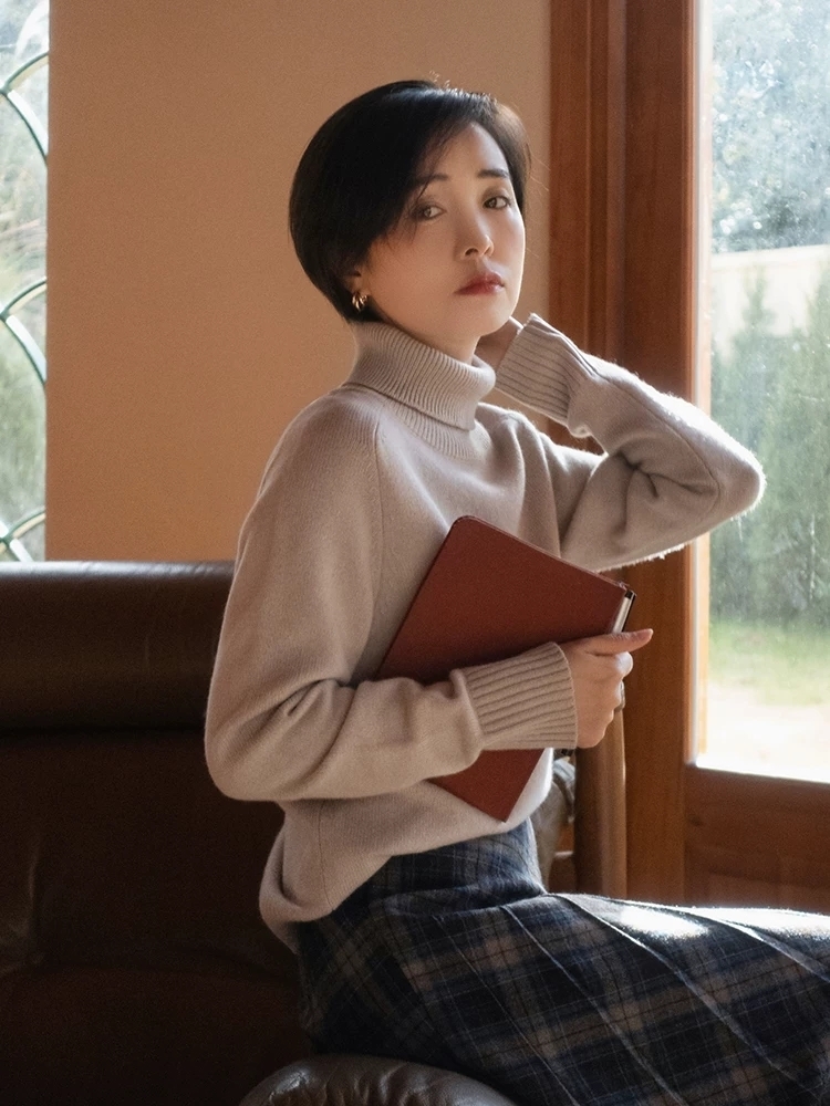 黄黑皮|这些才是“高领毛衣”的正确打开方式,保暖舒适显气质,百搭时髦