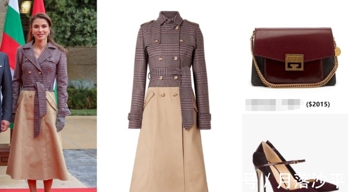 甜美|约旦王后太会穿！800元毛衣外搭2000大衣，保暖减龄还甜美大气