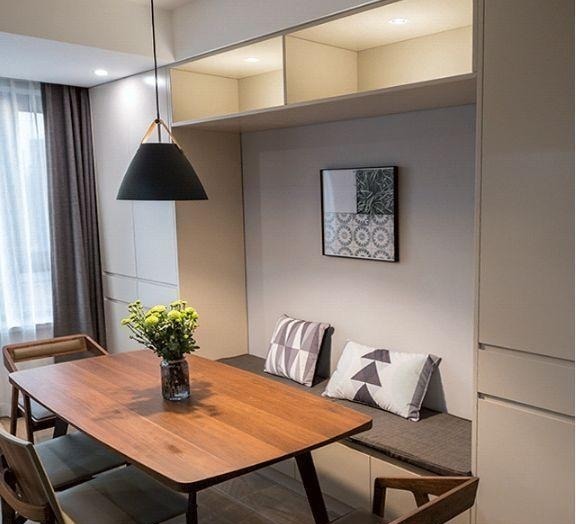 柜子|老公非在餐厅打一排柜子,空间一下多出好几平,邻居立马学走了!