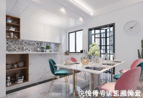 主色调|100平现代风极简家,浅色系混搭设计,让整个内景充满浪漫气息