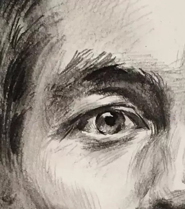 教程&素描教程|教你画一个长发沧桑男青年