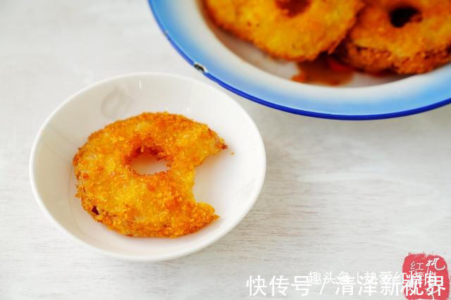 苹果片|苹果新吃法，不和面不发酵特省事，外焦里嫩带点酸甜，孩子超爱吃