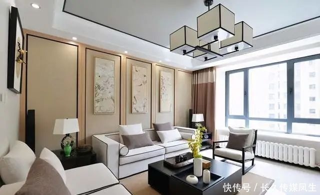 玄关|见过最美的新中式!130㎡装出诗情画意,大气又舒适