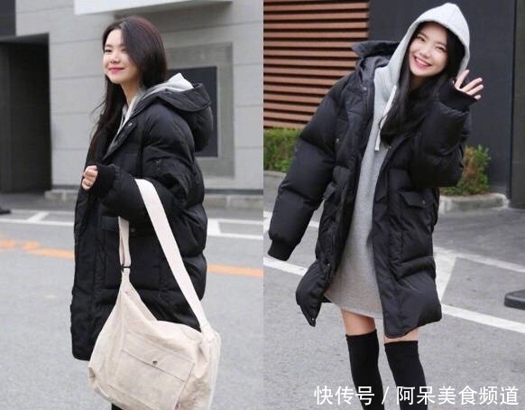 羽绒服搭配|不会搭配的看过来!155到167左右的女生,冬季这么穿美美哒