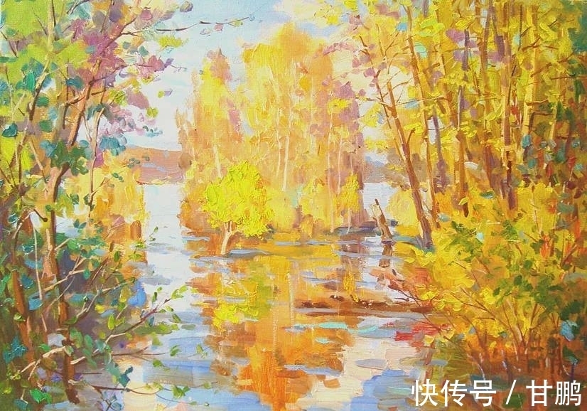 风景|风景油画，见过色彩丰富的，但没有见过这么美的