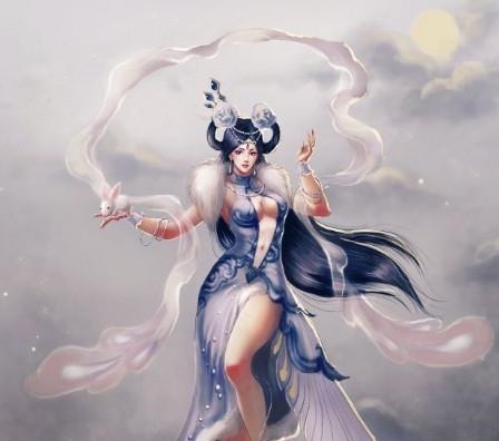 女娲@上古五大女神,女娲第四,九天玄女第三,第一容貌绝世!