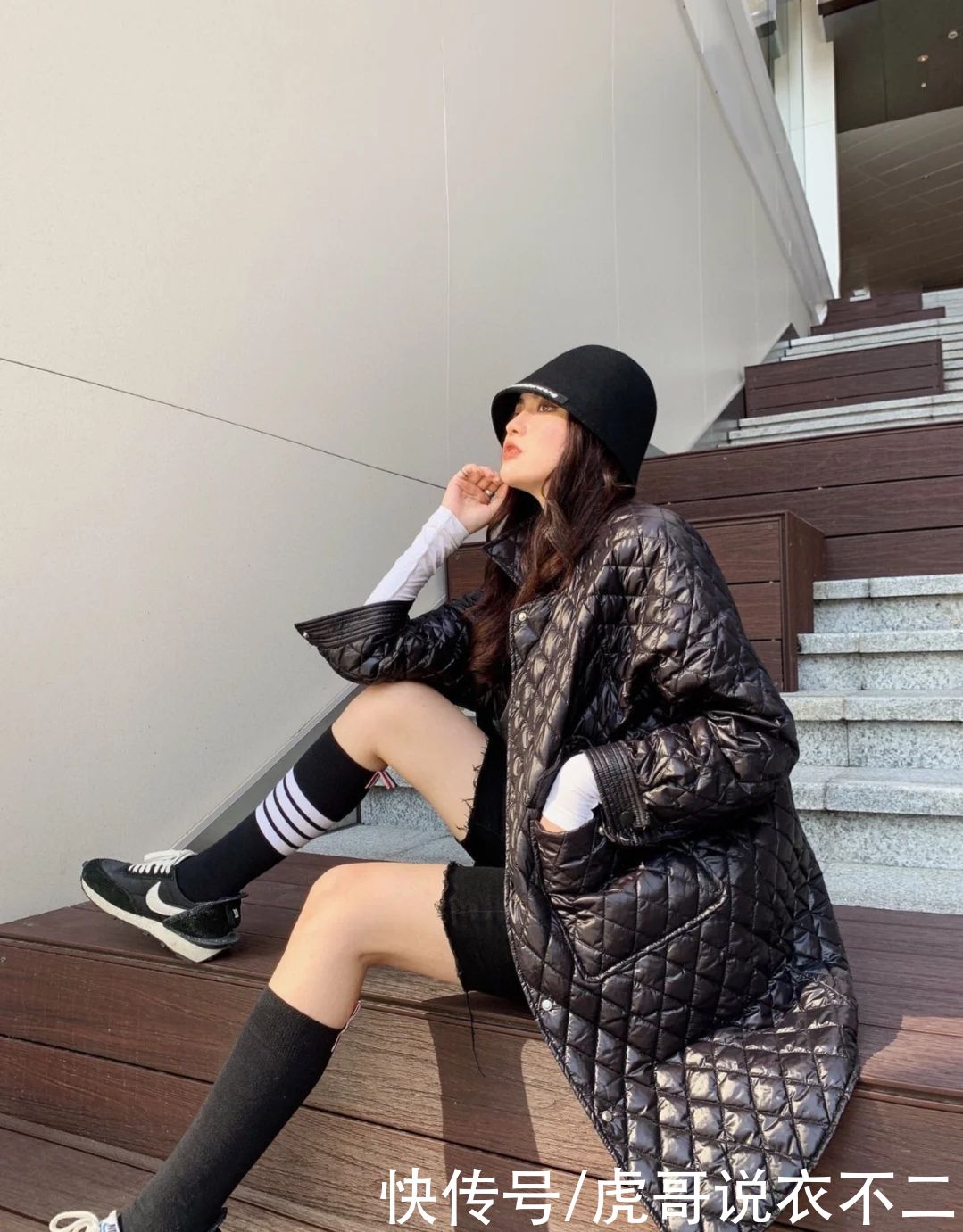 冬季|菱形格羽绒服才是时髦精首选，保暖轻盈又摩登，承包你的冬季时尚