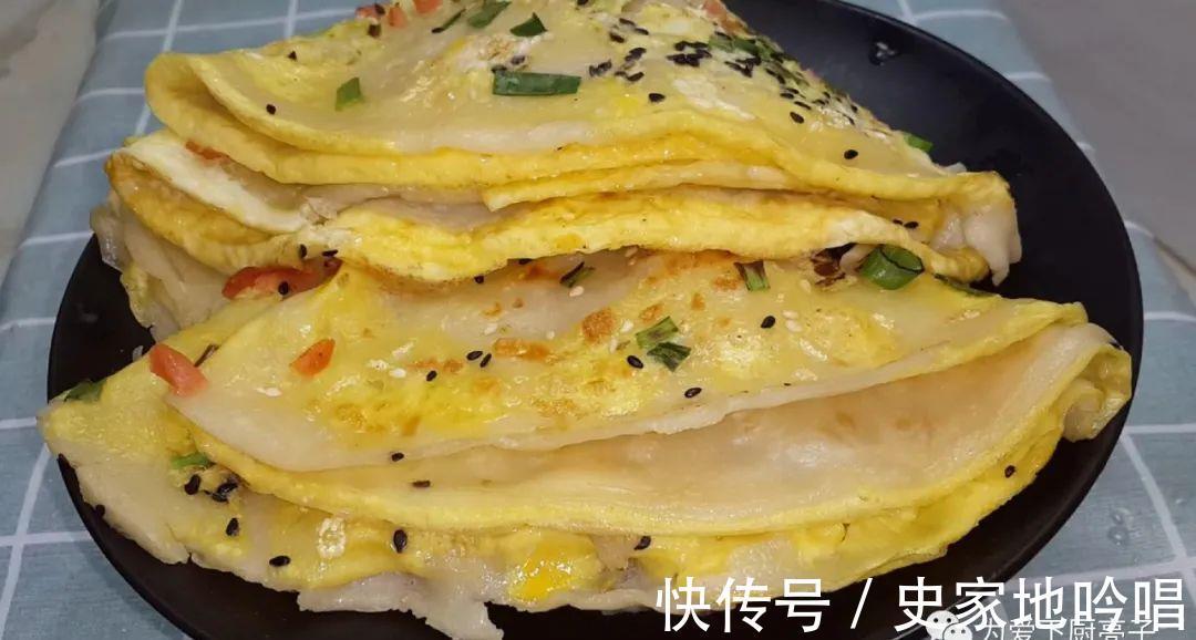 新手|早餐饼怎么做才简单吗，教你一招，5分钟烙三张，新手一次就成功