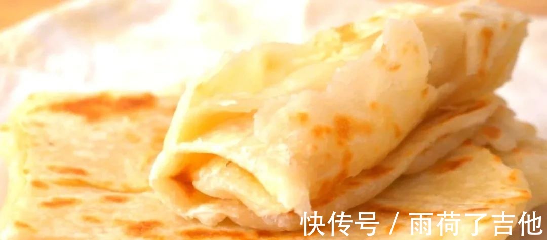 4种材料，不发酵，不用烤箱，自制起酥煎饼，香喷喷的面食！