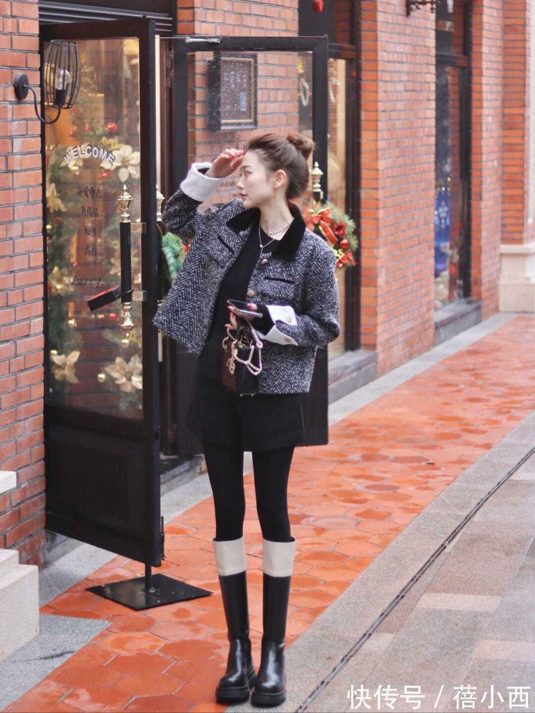 搭配 2022早春穿搭流行“小香风外套+半身裙or牛仔裤”,自带优雅气场