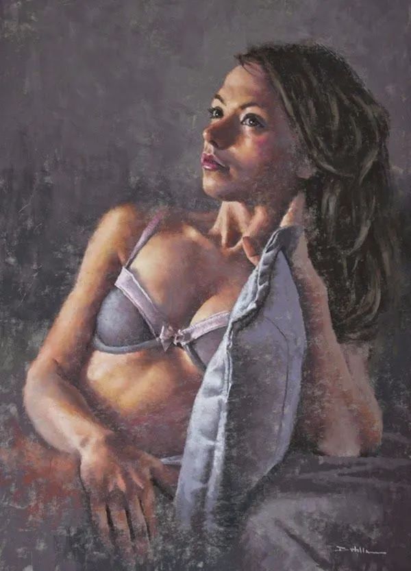 艺术学院$法国女画家:魅力独特的色粉味道