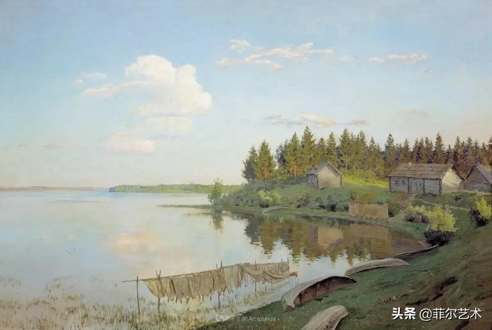 大自然!艾萨克·伊里奇·列维坦油画作品用笔洗练,情感充沛,极富诗意