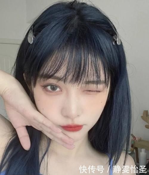 蓝黑色|马上要过年了,你确定不需要显白又出众的发色提升气质吗?