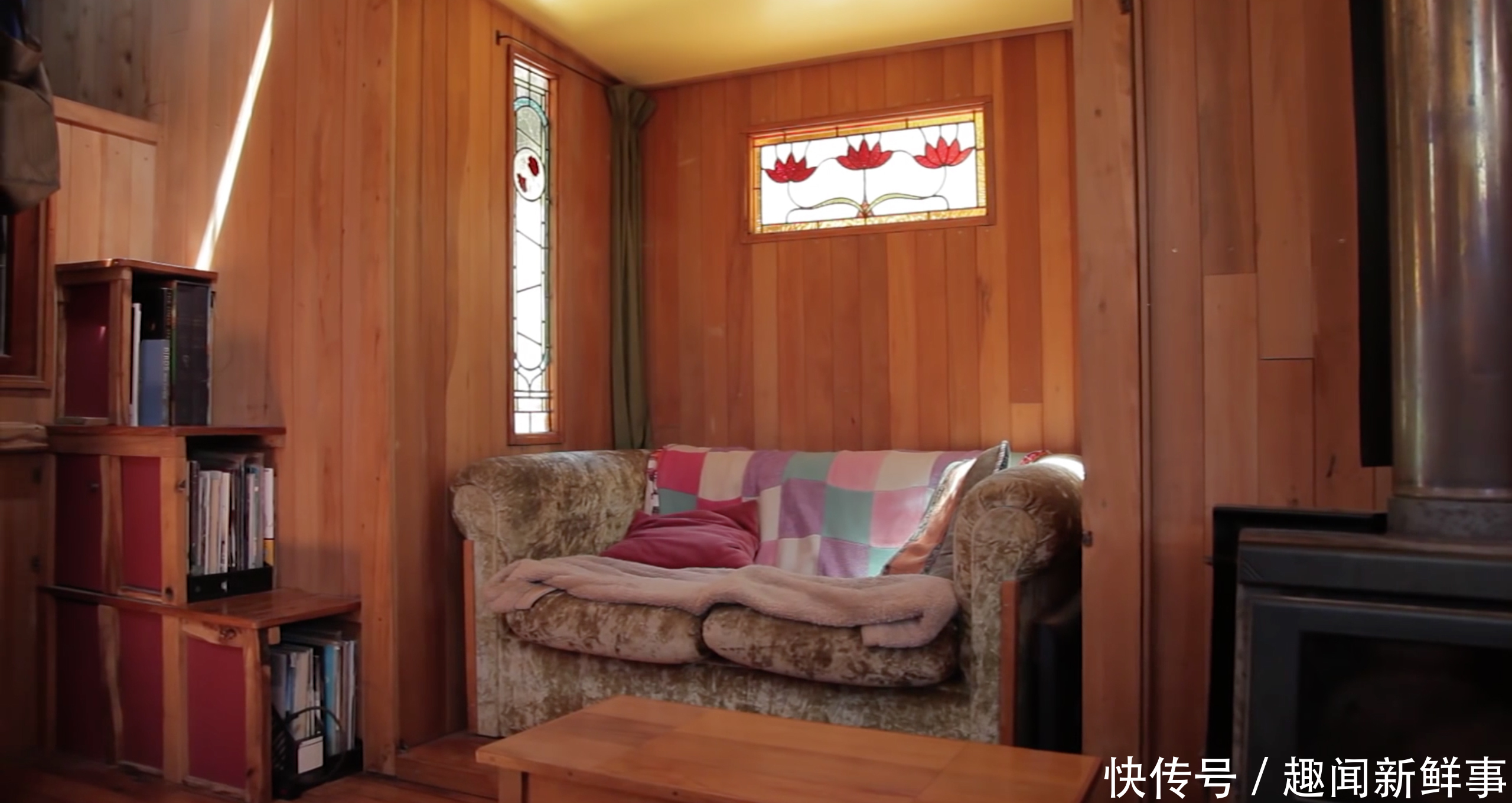 烤箱|英国一对夫妇将旧卡车改装成豪华房车,带着房子去旅行,真香