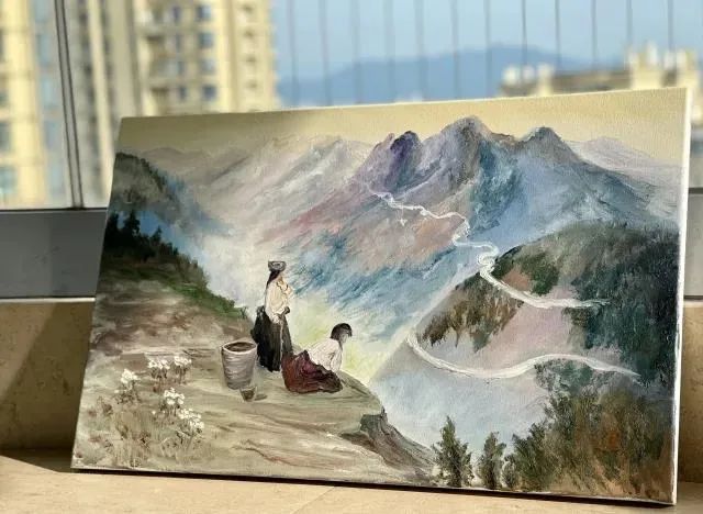 画笔|现实版陋室铭！收废品大叔在出租屋内，画上千幅油画