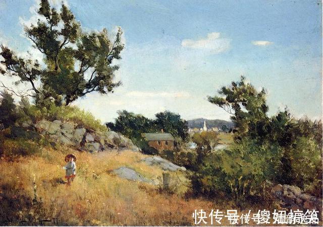 梅特卡夫|美国著名画家，威拉德·梅特卡夫，风景油画作品欣赏