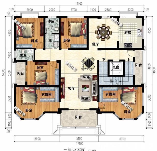 豪宅|两栋建在农村的多层豪宅，都带电梯设计，每层一户均有厨房