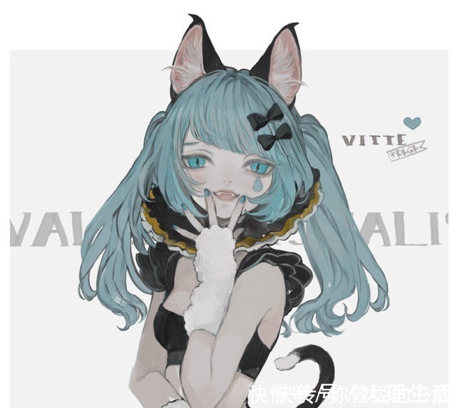 发色|当猫咪被画师拟人化,化身猫耳娘,值得点赞