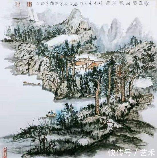 中国美术学院#中国当代极具潜力的书画家吴建国作品欣赏