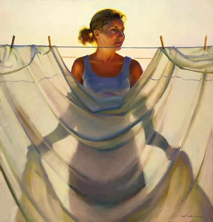 阳光美人|油画里的阳光美人,简直太美了