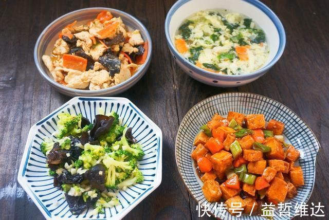 鸡胸肉|晒晒一家三口的晚餐，3菜1汤，清淡有营养，30分钟就做好