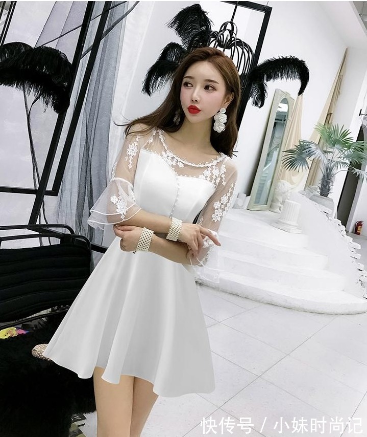 七夕|七夕来了,短款蕾丝公主裙,彰显魅力气质