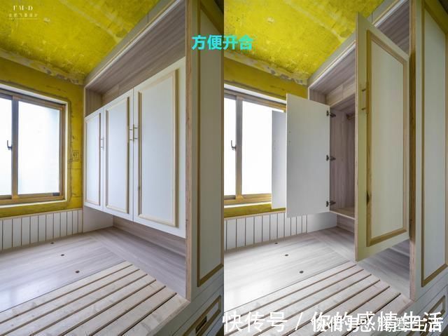 榻榻米|次卧打榻榻米组合柜,木工又把它改良了,床尾柜子留空睡着才舒服