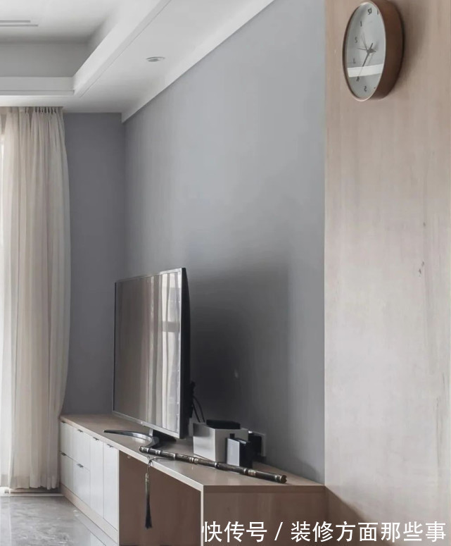 收纳|110平精装三居室,餐厅背景墙卡座餐边柜鞋柜等一体设计出彩